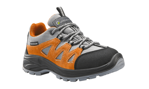Chaussure de montagne pour enfants Garsport. Chaussure basse et confortable, en cuir, imperméable et respirante.