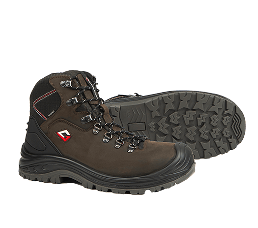 Chaussures de sécurité imperméables Trento Mid S7S noires pour bâtiment et industrie lourde