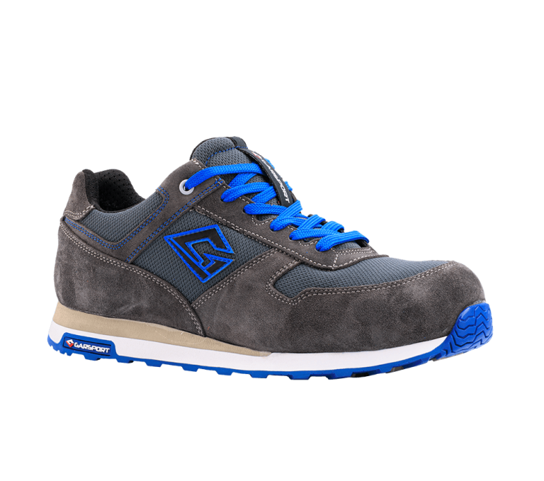 Sneakers antinfortunistiche leggere Monza Plus Low ESD antracite royal traspiranti e antistatiche