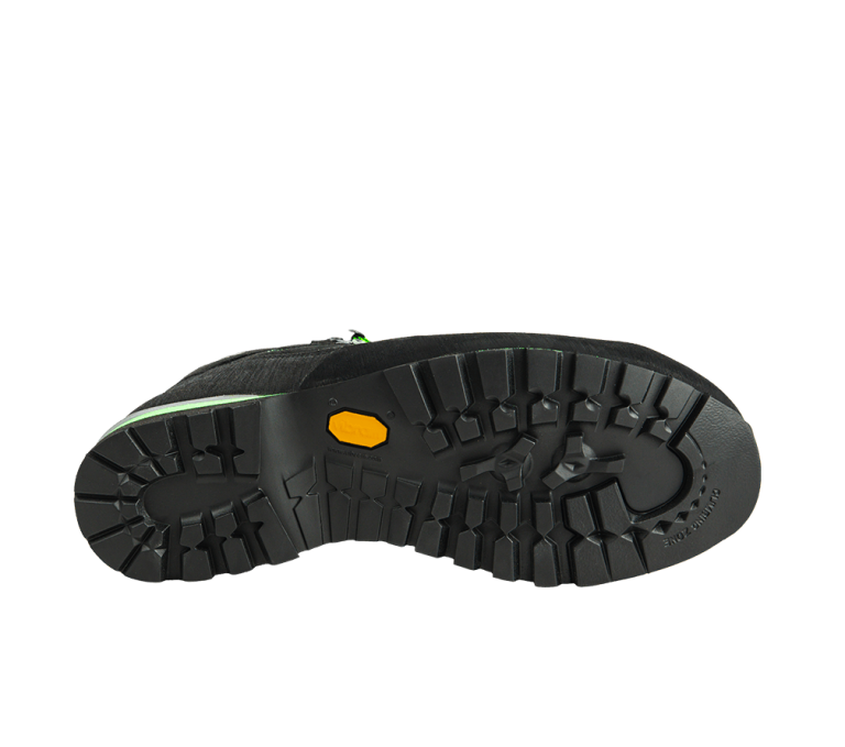 Vibram Mulaz outsole Alpine Route Mid black lime grip and traction