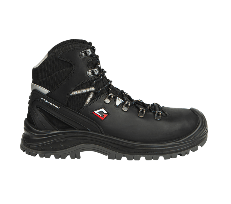 Scarponi sicurezza Motion Mid S3S neri con puntale in acciaio e lamina composito