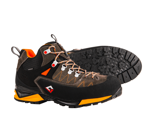 Mountain Tech Mid S7S safety boots anthracite orange for mountain and quarry work Vibram sole