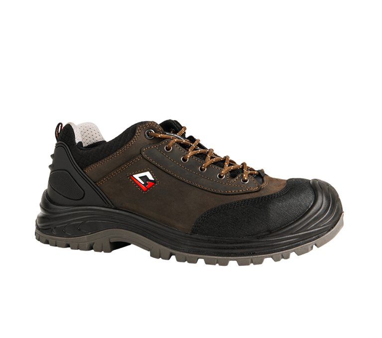 Scarpe antinfortunistiche Rhino Low marroni in pelle resistente per uso industriale