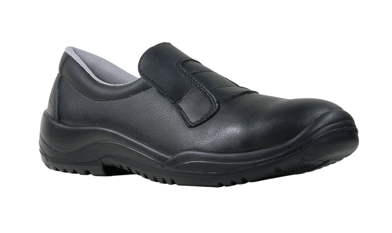 Chaussures de sécurité de cuisine pour chefs, avec semelle antistatique en PU et embout en composite. Confort toute la journée.
