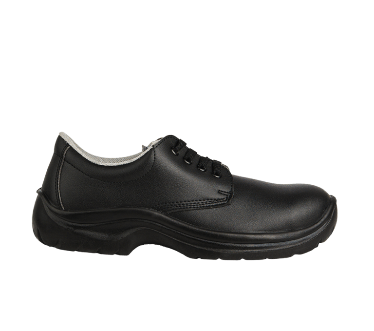 Scarpe da cucina professionali Kansas nere con lacci per chef, catering e food service
