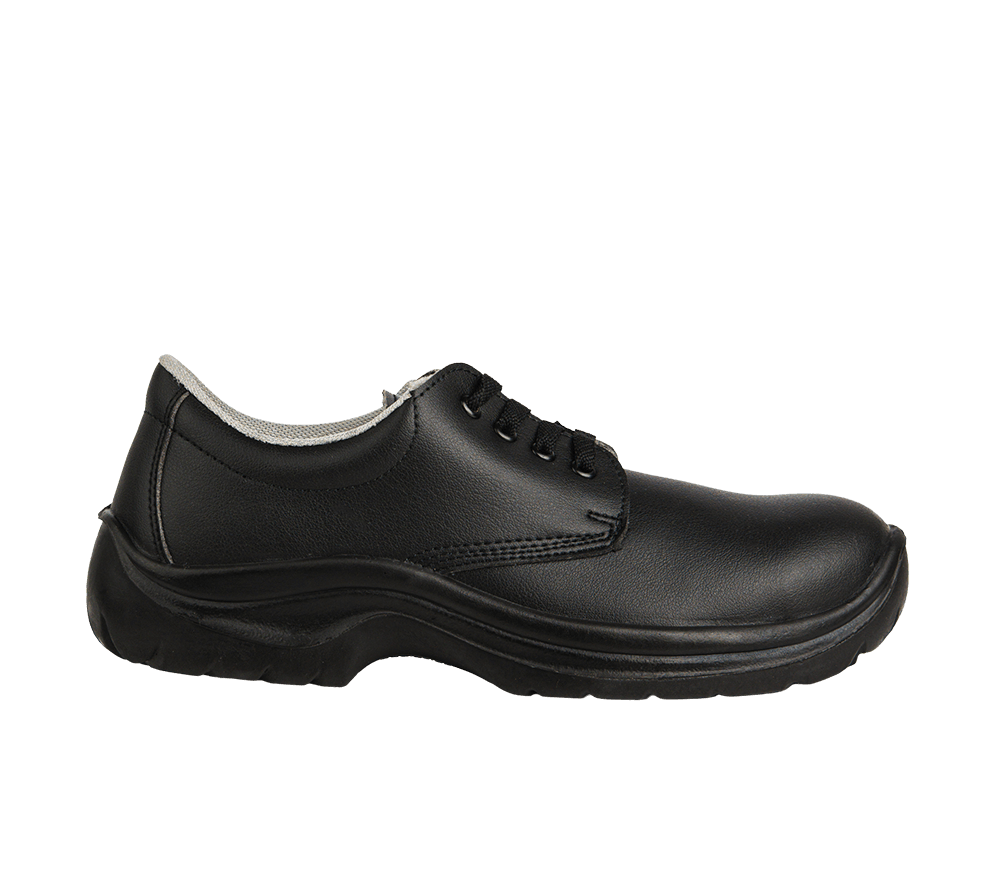 Scarpe da cucina professionali Kansas nere con lacci per chef, catering e food service