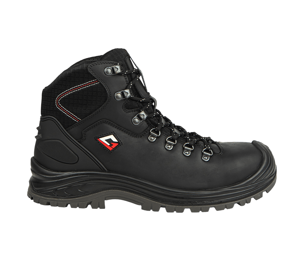 Chaussures de travail Trento Mid noires waterproof pour chantier et travail extérieur