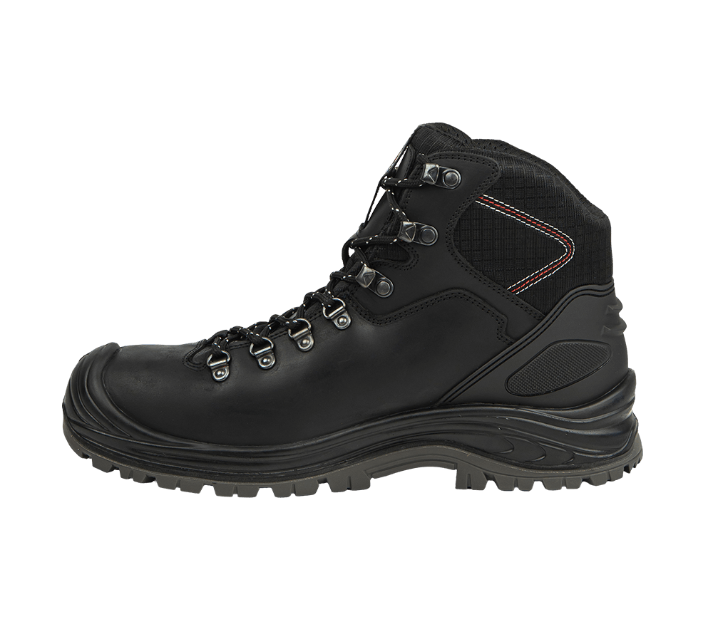 Chaussures de sécurité Trento Mid noires avec embout aluminium et plaque anti perforation