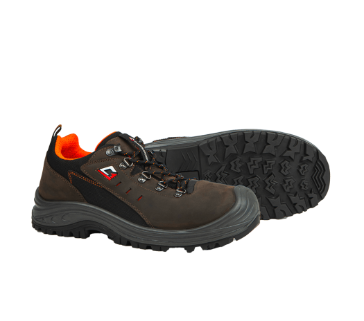 Garsport 3485 Low S3S safety shoes Dakar leather brown black