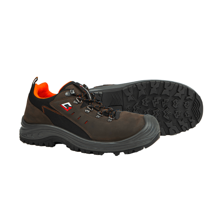 Garsport 3485 Low S3S safety shoes Dakar leather brown black