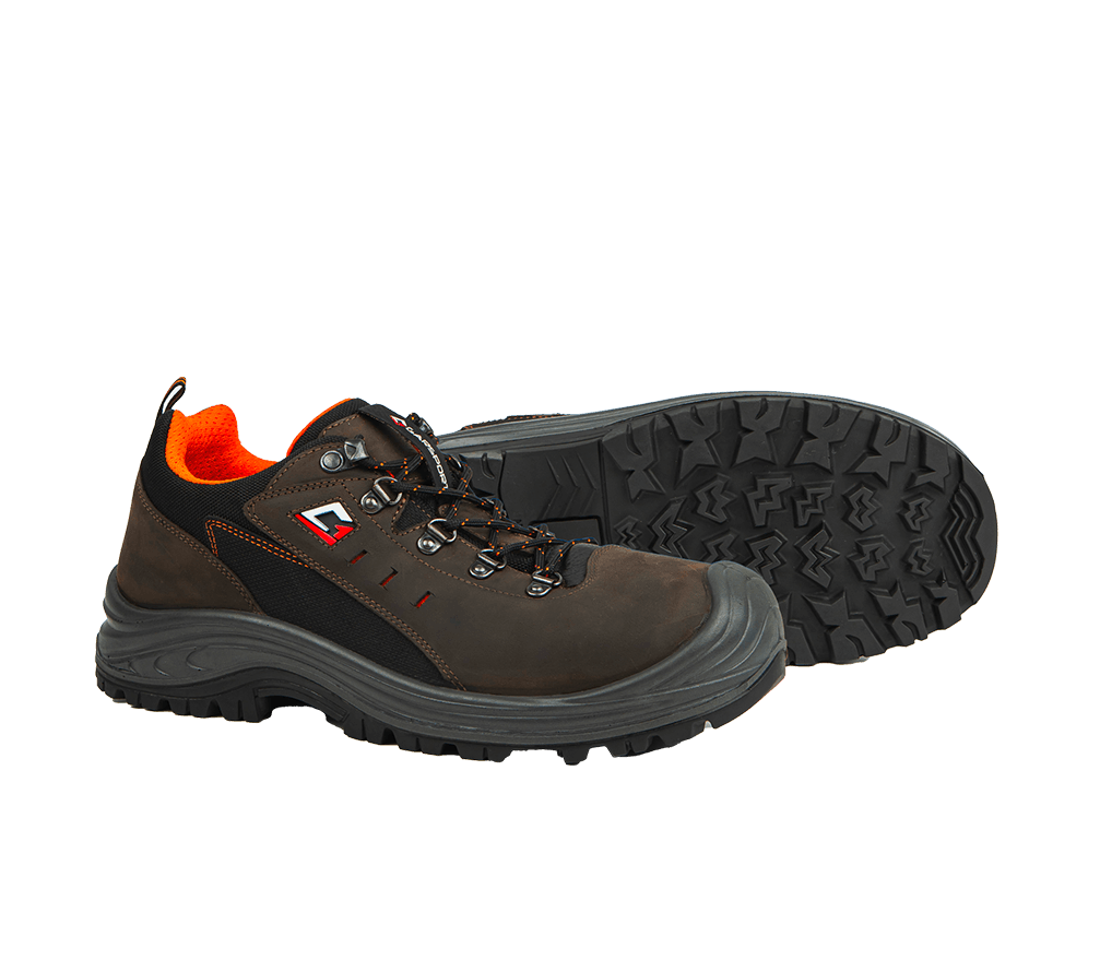Garsport 3485 Low S3S safety shoes Dakar leather brown black