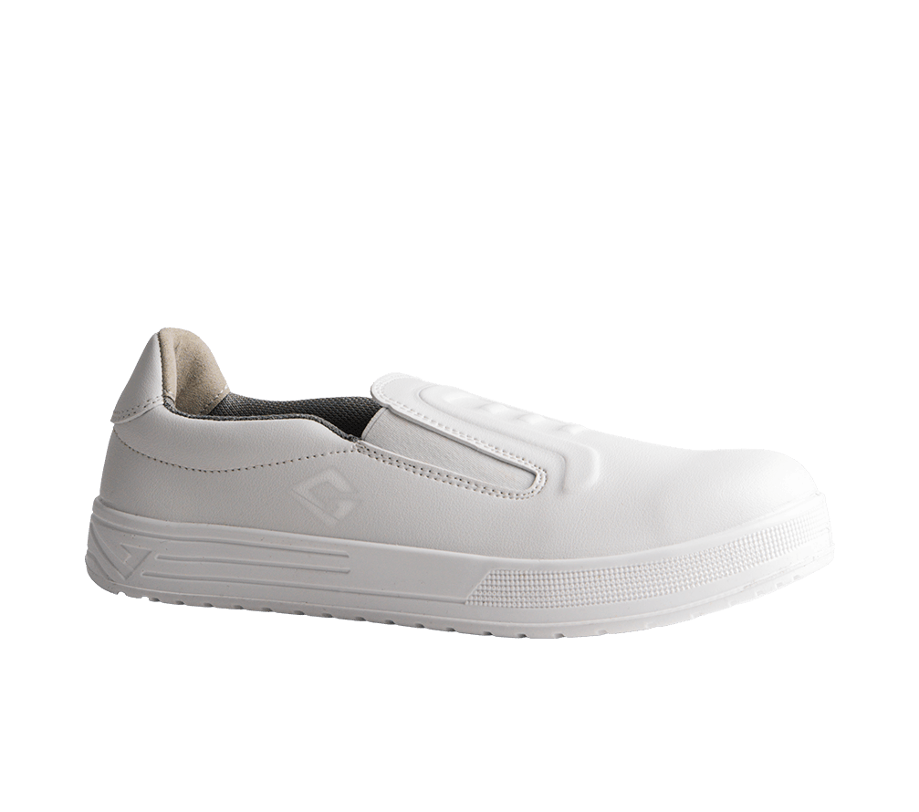 Chaussures de cuisine professionnelles Remy Low S2 blanches respirantes antidérapantes