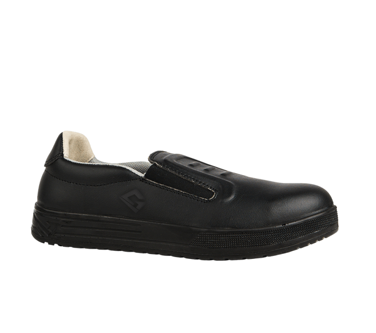 Chaussures professionnelles Remy Low noires pour nettoyage, cantines et services alimentaires