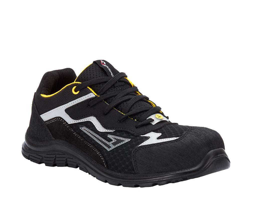 Jori Jo_Speedy Black-Aqua Low ESD S1P, Scarpe Antinfortunistiche Da Donna In Tessuto, Leggere, Sportive, Con Punta In Plastica E Suola Antiscivolo