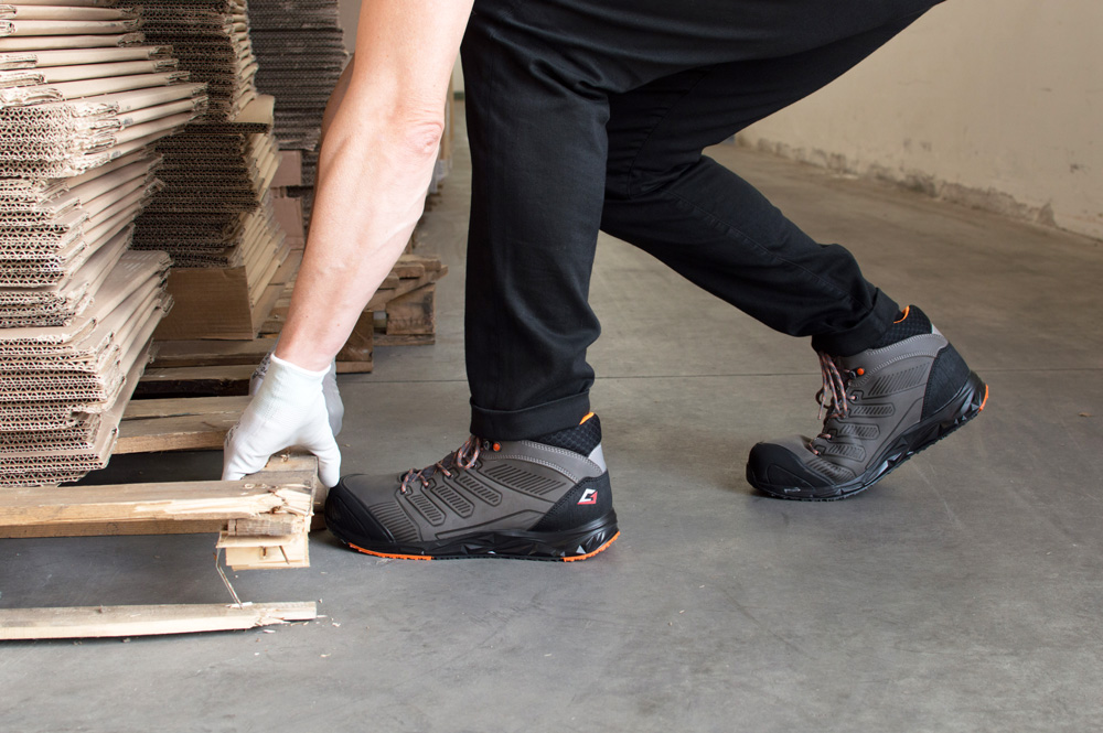 GARSPORT Scarpe Antinfortunistiche Imola Mid MICR S3 - Sneaker Alta Sicurezza Con Suola Michelin, Puntale Alluminio
