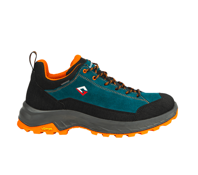 Scarpe trekking Giau Low ottanio arancio impermeabili in camoscio e nylon