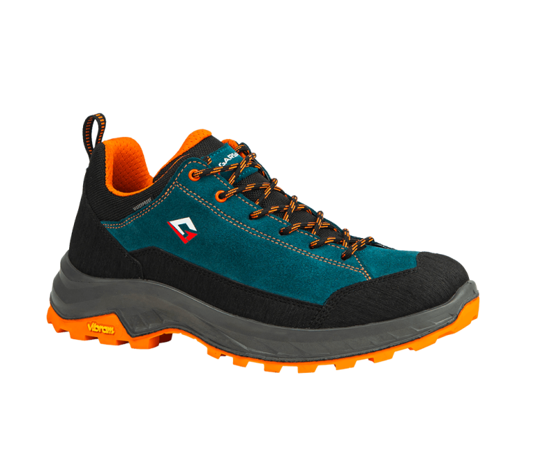 Scarpe Giau Low ottanio arancio ideali per avvicinamento e attività outdoor