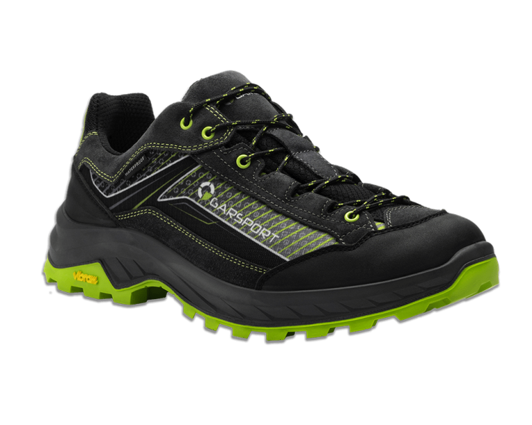 Lightweight, waterproof low-top trekking shoes, ideal for mountain hikes and approaches. Water-resistant with Vibram soles.