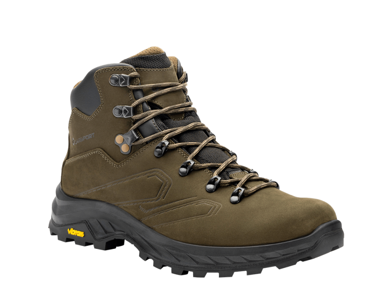 Chaussure de montagne Nevegal Mid, imperméable et avec semelle Vibram, idéale pour la randonnée.