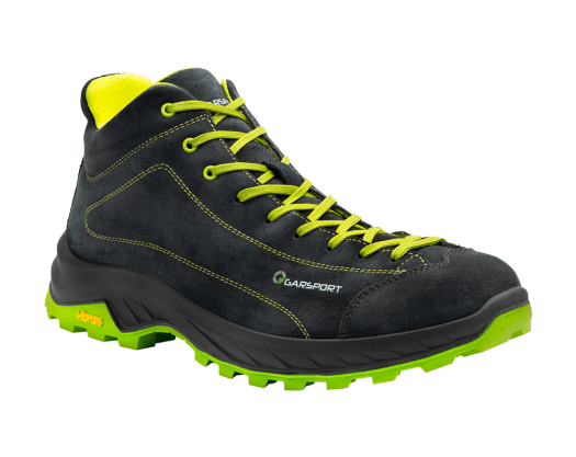 Rozes, chaussures de randonnée en daim coupe MID idéales pour les promenades, le trekking, les approches en montagne et les activités de plein air, semelle Vibram.