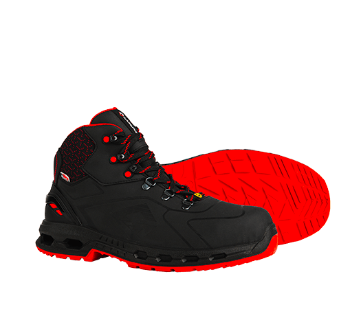 Scarponi antinfortunistici S7S Hexa-Dry Mid ESD Garsport nero rosso