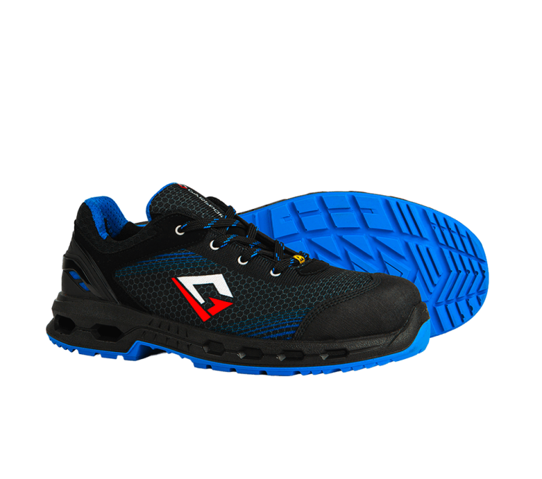 Chaussures de sécurité basses Hexa-G13 Low ESD S1PS noir bleu avec semelle Hexalight