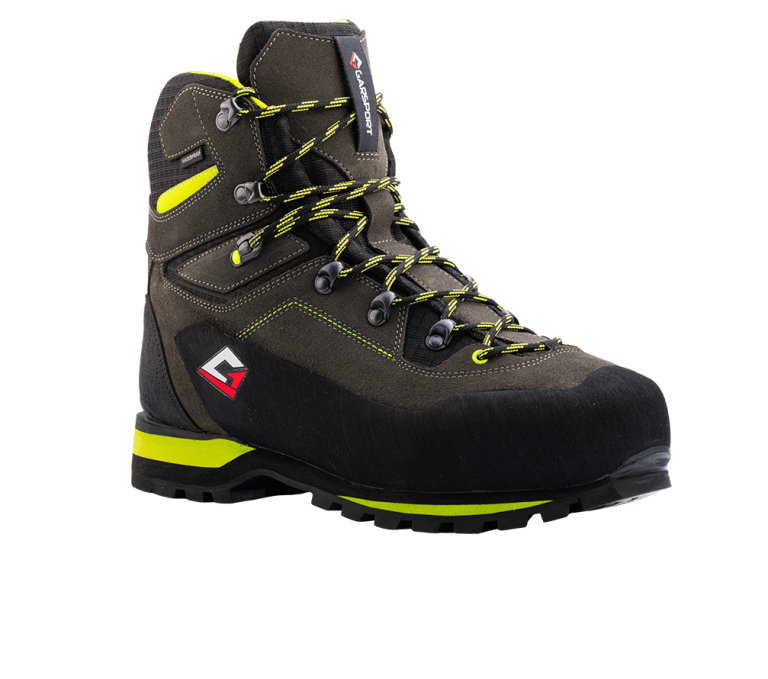 Sierra Mid black lime mountain safety boots Vibram Mulaz sole