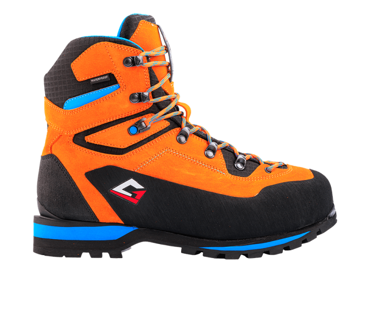 Sierra Mid royal orange mountain safety boots suede and nylon upper
