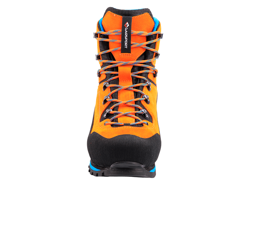 Sierra Mid royal orange boots stability on mountain terrain