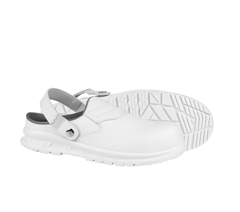 Professional kitchen safety clogs Cuisine SB white comfortable