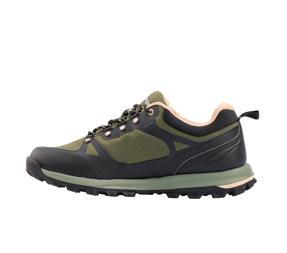 Chaussures de trekking imperméables, coloris olive, au design technique Heritage.