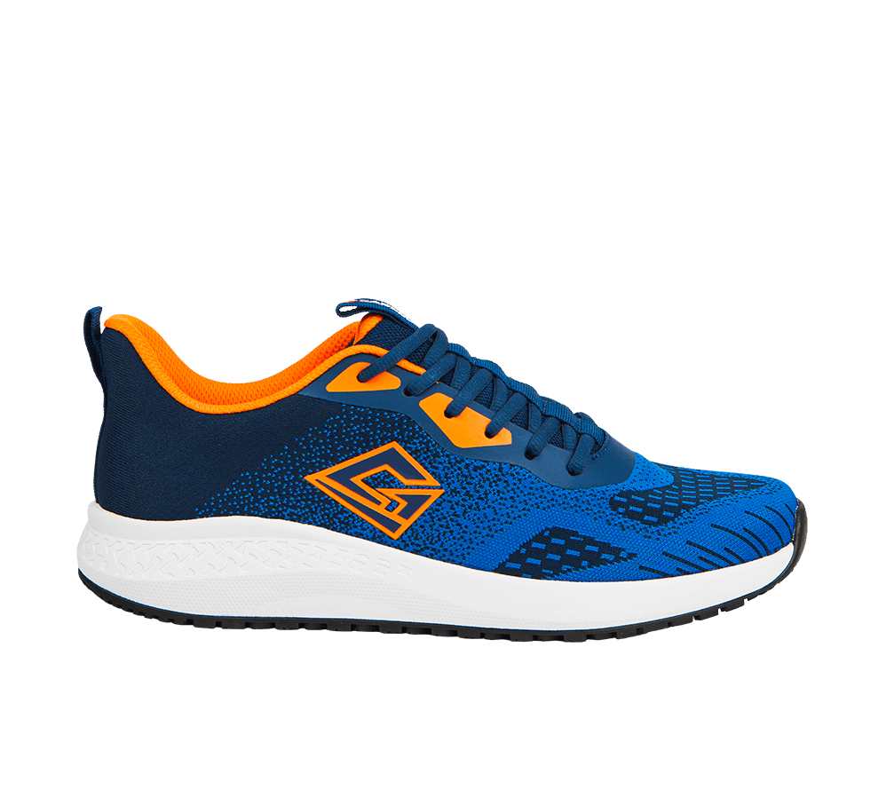Chaussure de sécurité de sport Manny Low O1 ESD bleue et orange