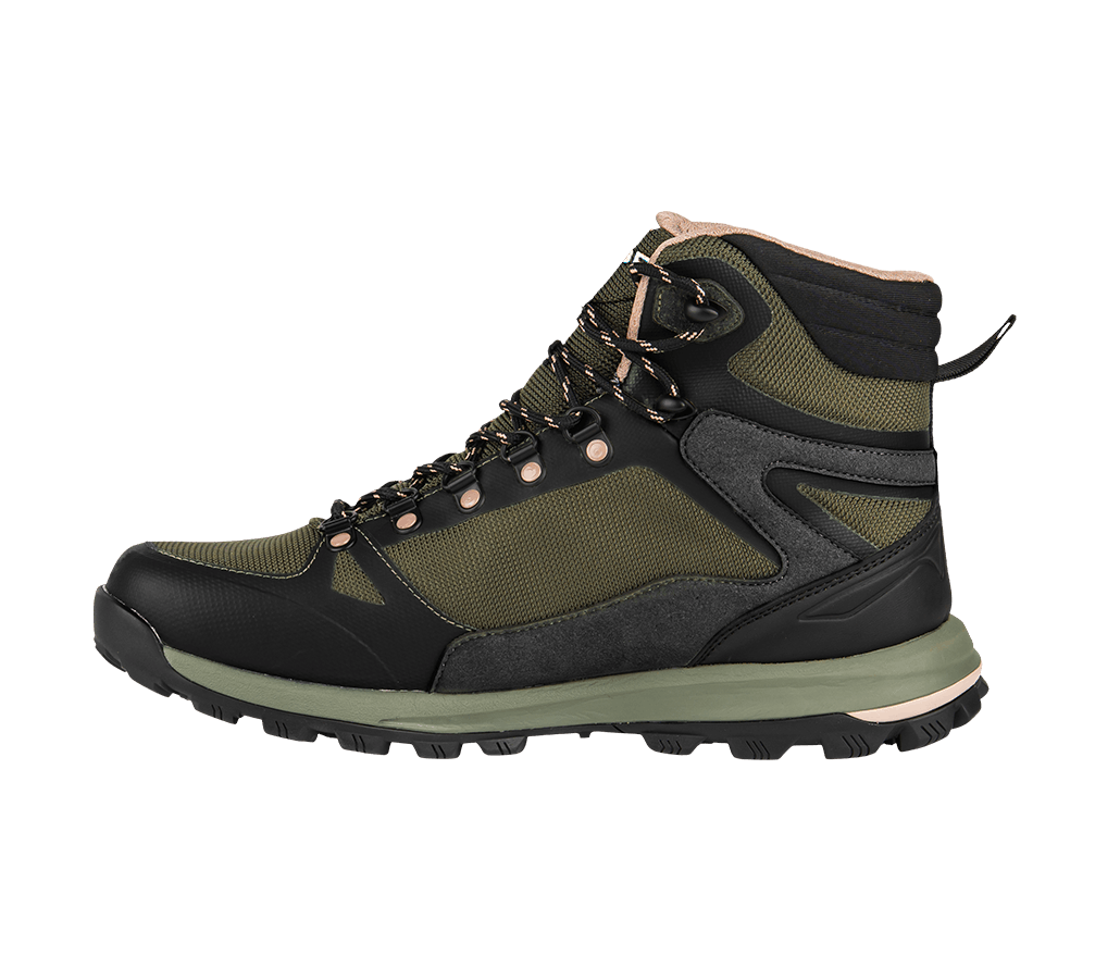 Chaussures Valico 1972 Mid WP olive pour homme, vue de face avec renforts en TPU