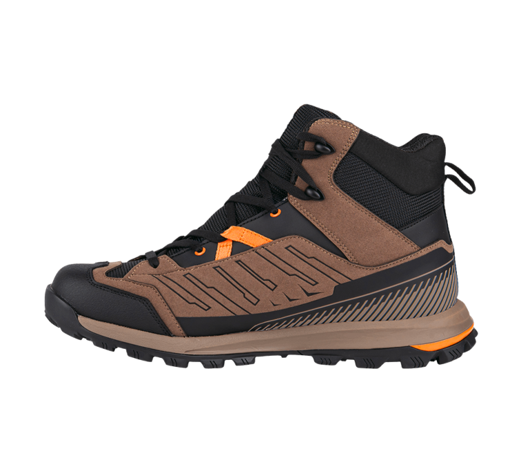 Chaussures de trekking imperméables Vetta 1972 Mid WP, ​​intérieur marron et orange, structure technique