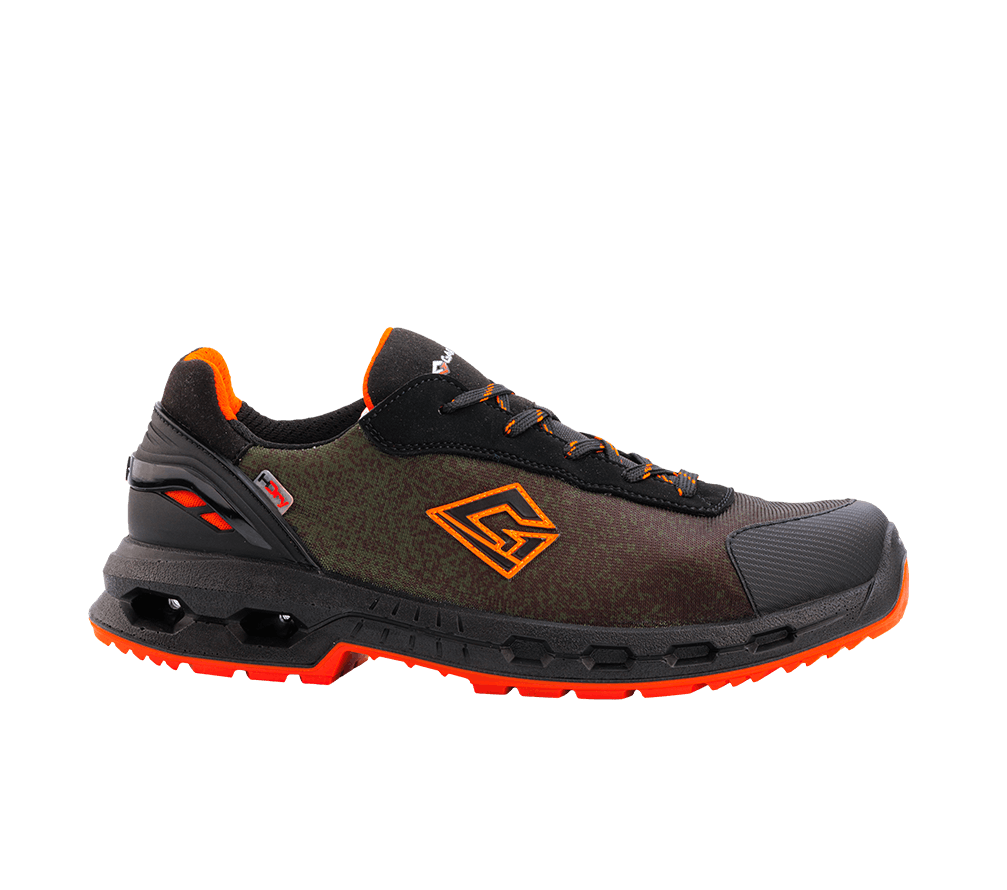 Scarpe trekking impermeabili Hexa Terra H-Dry oliva arancio ideali per lunghi percorsi