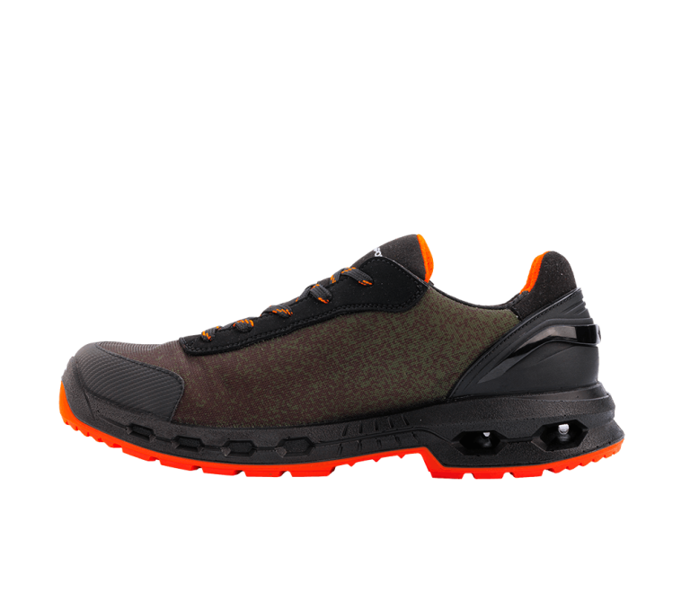 Scarpe trekking Hexa Terra H-Dry oliva arancio con ammortizzazione Hexa-Light