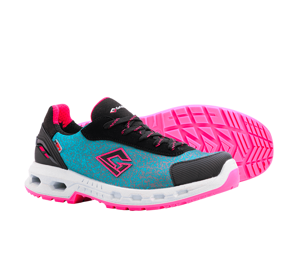 Scarpe da trekking impermeabili Hexa Terra H-Dry leggere per escursionismo azzurra rosa