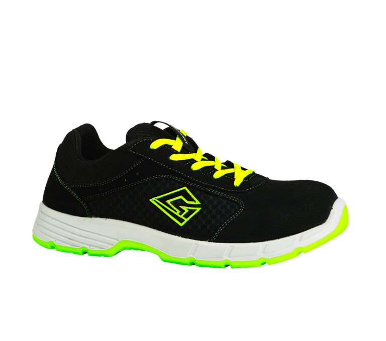 Scarpe antinfortunistiche estive Guardian Low S1PS nero lime traspiranti