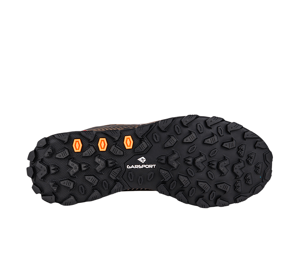 Semelle Sentiero 1972 Low WP marron/orange, adhérence sur terrains mixtes