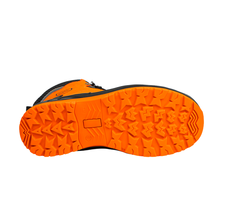 Suola scarponi antitaglio motosega PU con battistrada gomma HRO