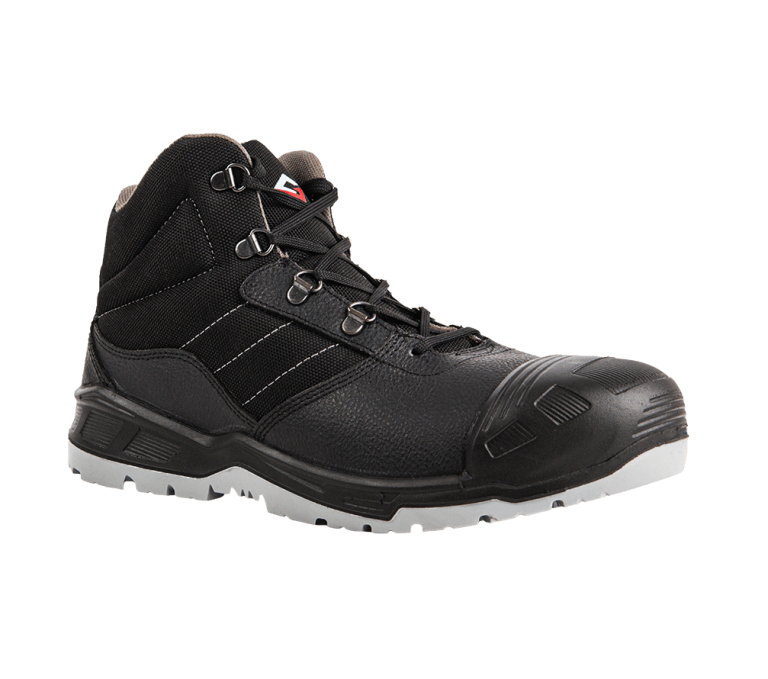 Scarponcini sicurezza Felix MID S3 nero grigio con supporto alla caviglia
